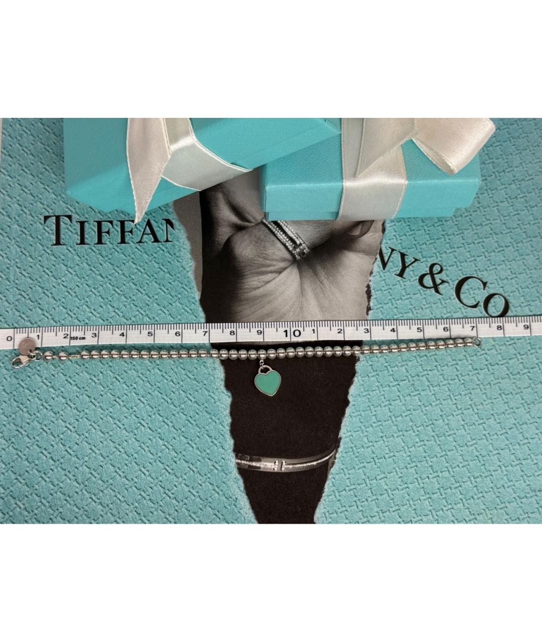 TIFFANY&CO Серебрянный серебряный браслет, фото 4
