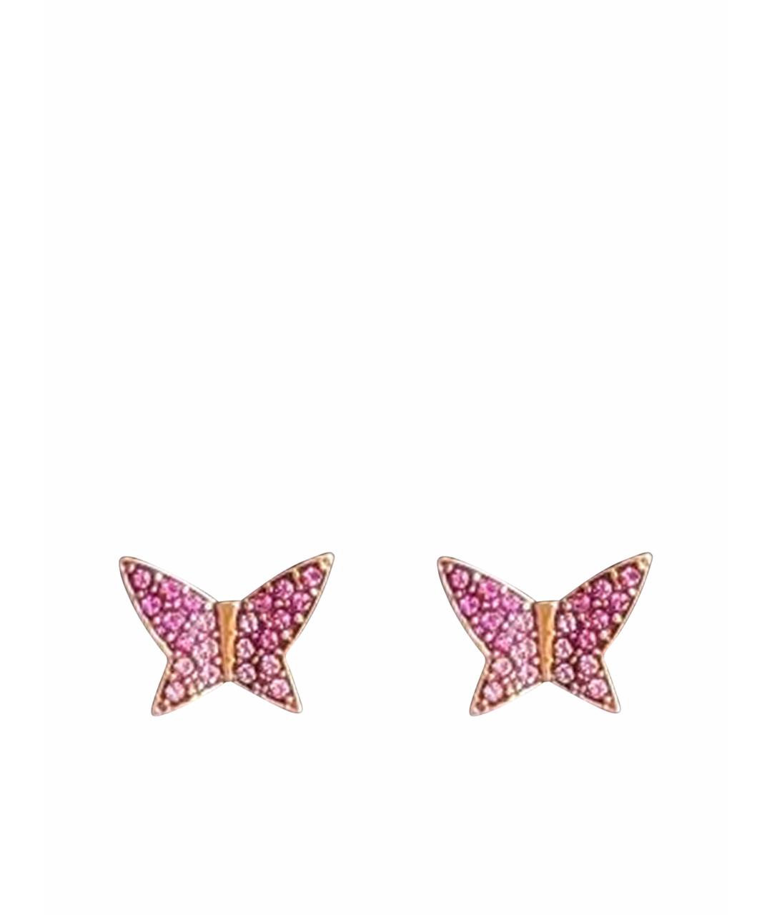 SWAROVSKI Розовые серьги, фото 1
