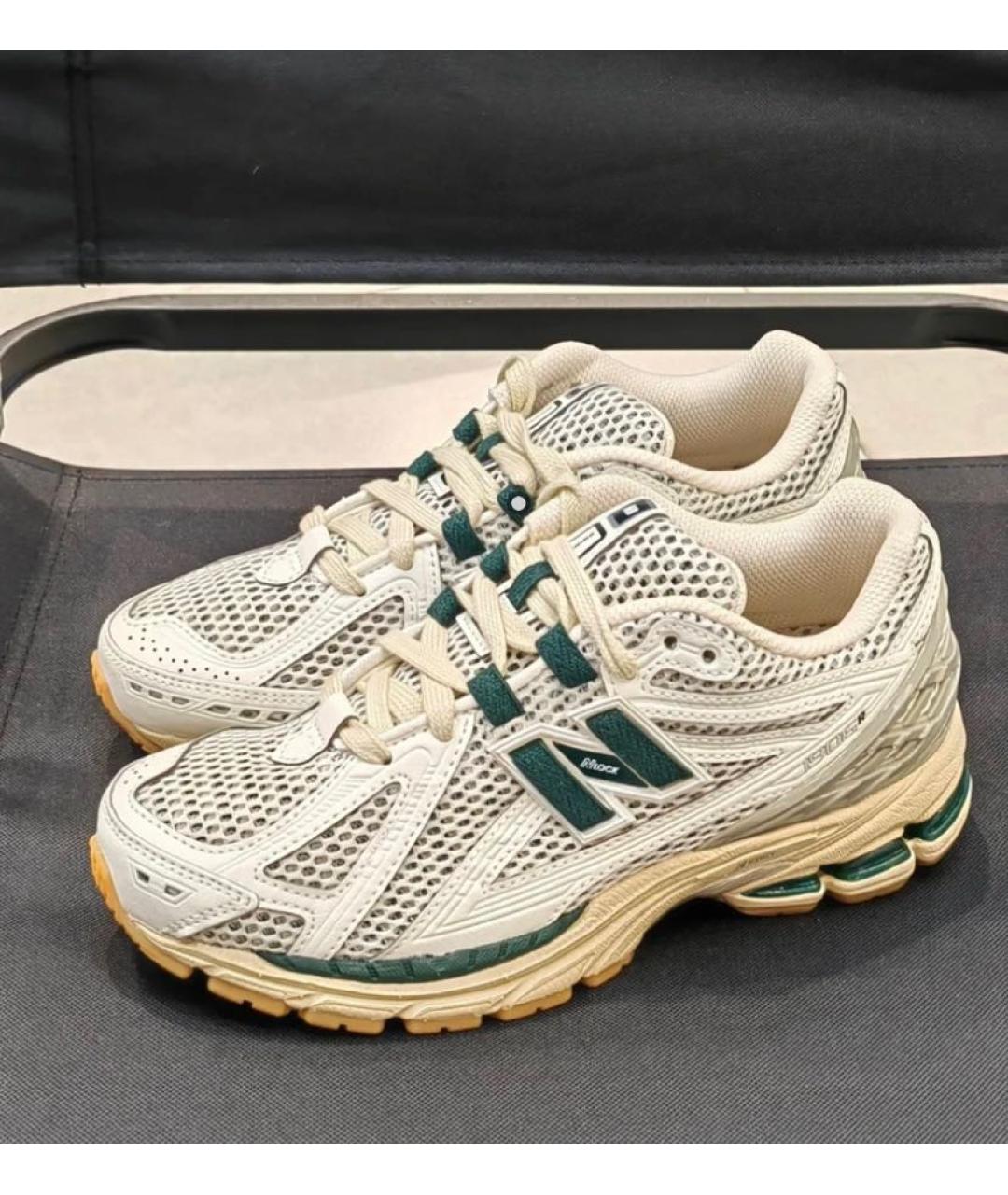 NEW BALANCE Белые синтетические низкие кроссовки / кеды, фото 5
