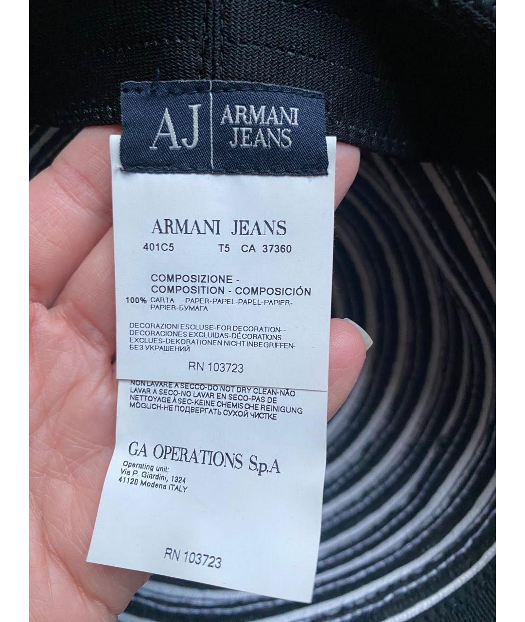 ARMANI JEANS Черная шляпа, фото 6
