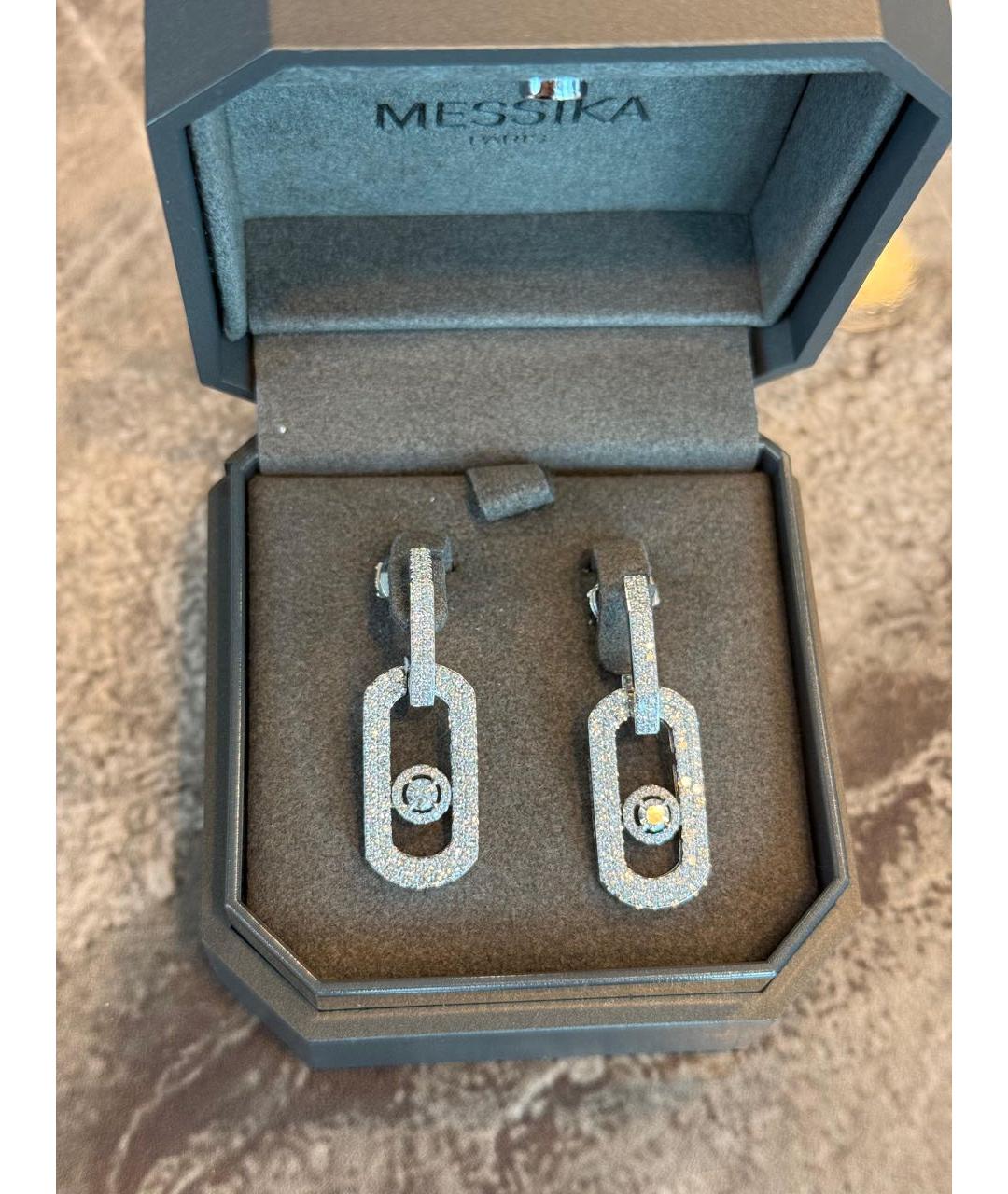 MESSIKA Серебряные серьги из белого золота, фото 2