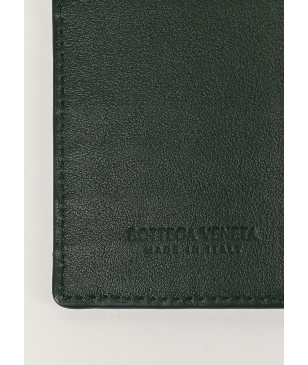 BOTTEGA VENETA Черный кожаный кардхолдер, фото 4