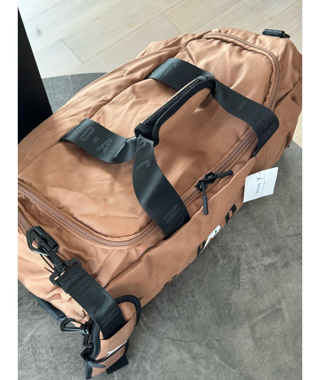 JORDAN Коричневая дорожная/спортивная сумка, фото 5