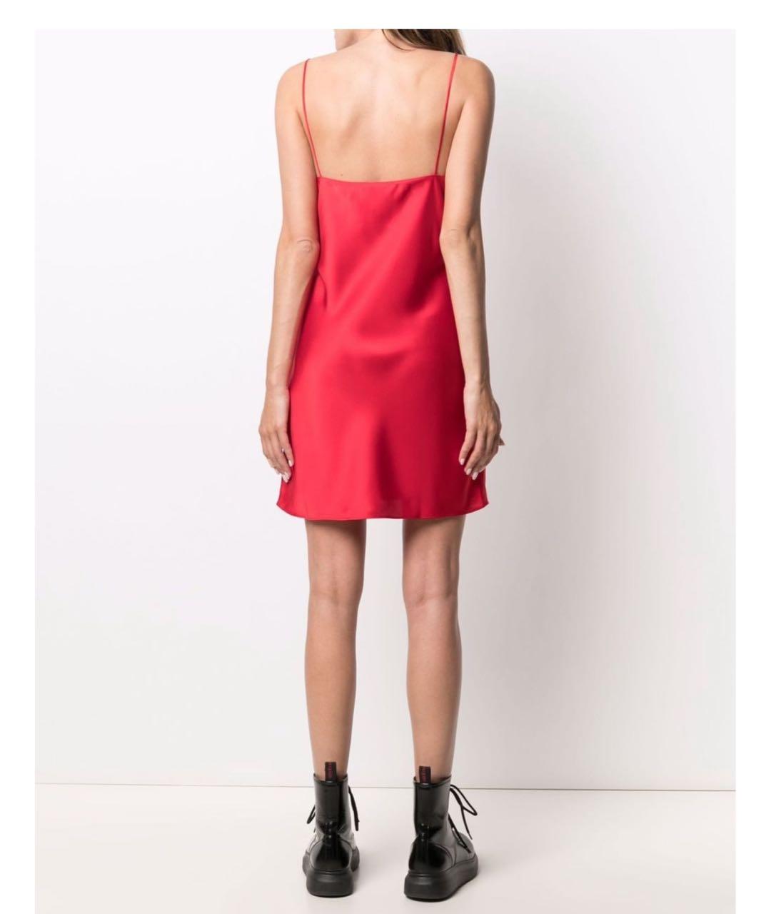 VETEMENTS Красное полиэстеровое платье, фото 2
