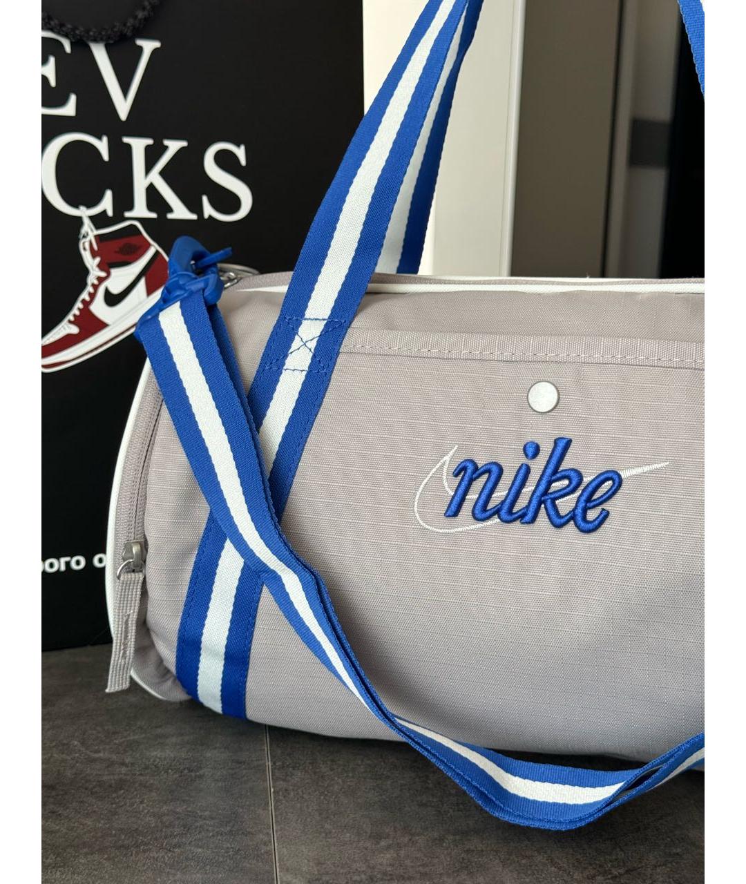 NIKE Серая дорожная/спортивная сумка, фото 3