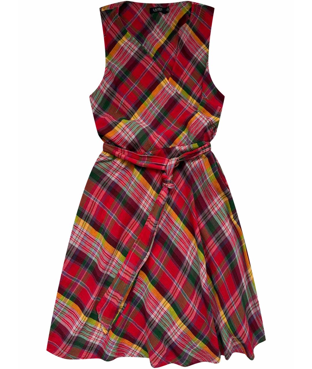 RALPH LAUREN Мульти хлопковое повседневное платье, фото 1
