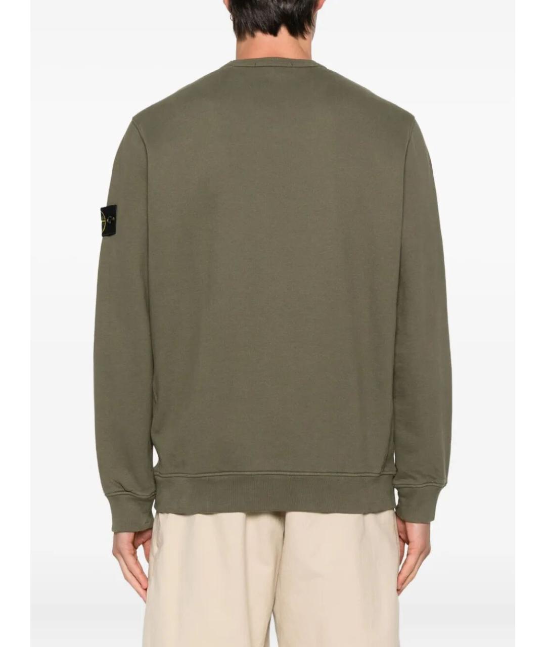 STONE ISLAND Зеленый джемпер / свитер, фото 3