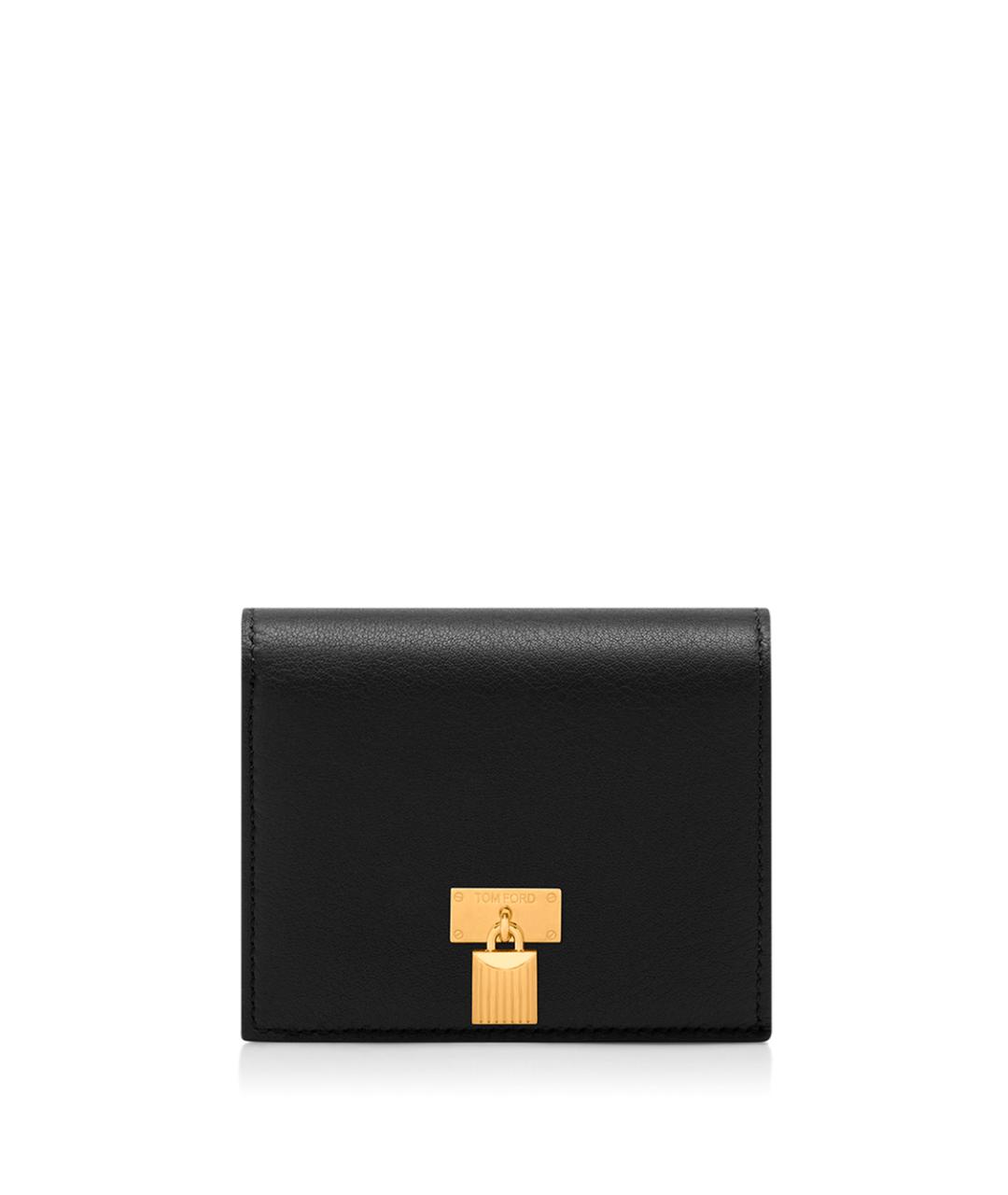 TOM FORD Черный кожаный кошелек, фото 1