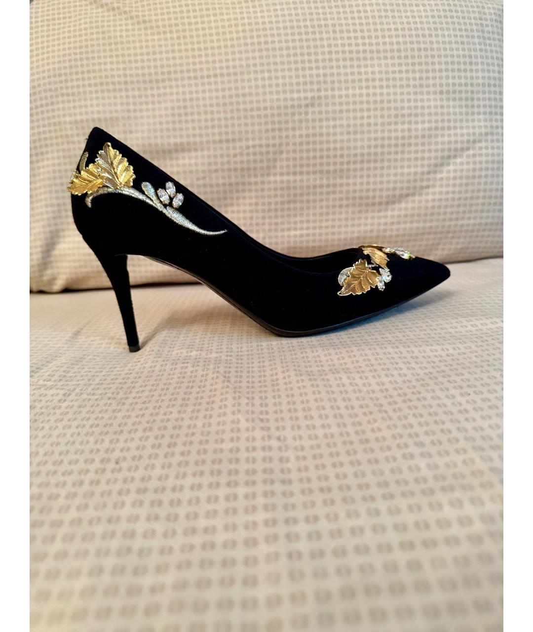 GIUSEPPE ZANOTTI DESIGN Черные замшевые туфли, фото 9