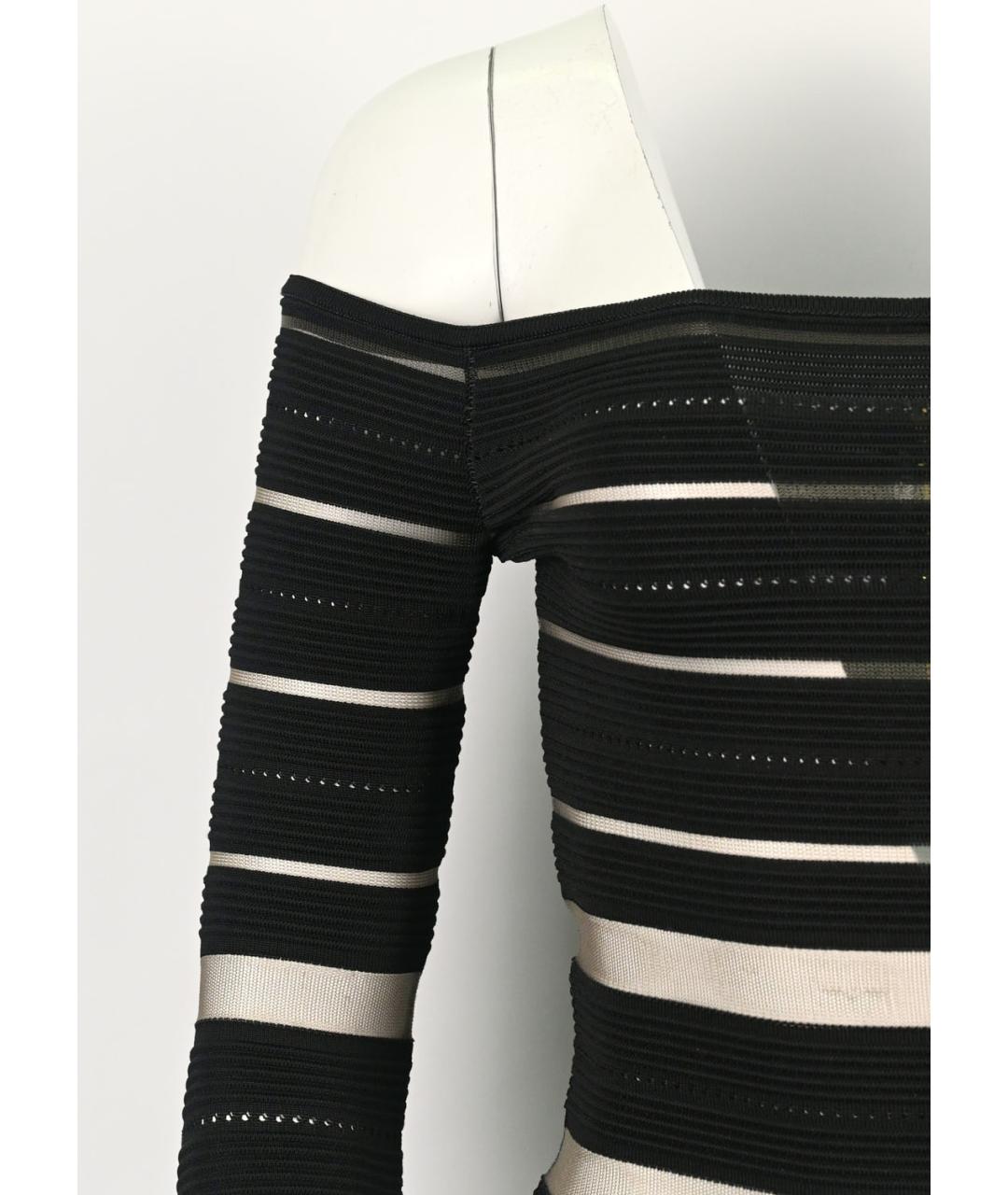 BALMAIN Черное вискозное повседневное платье, фото 2