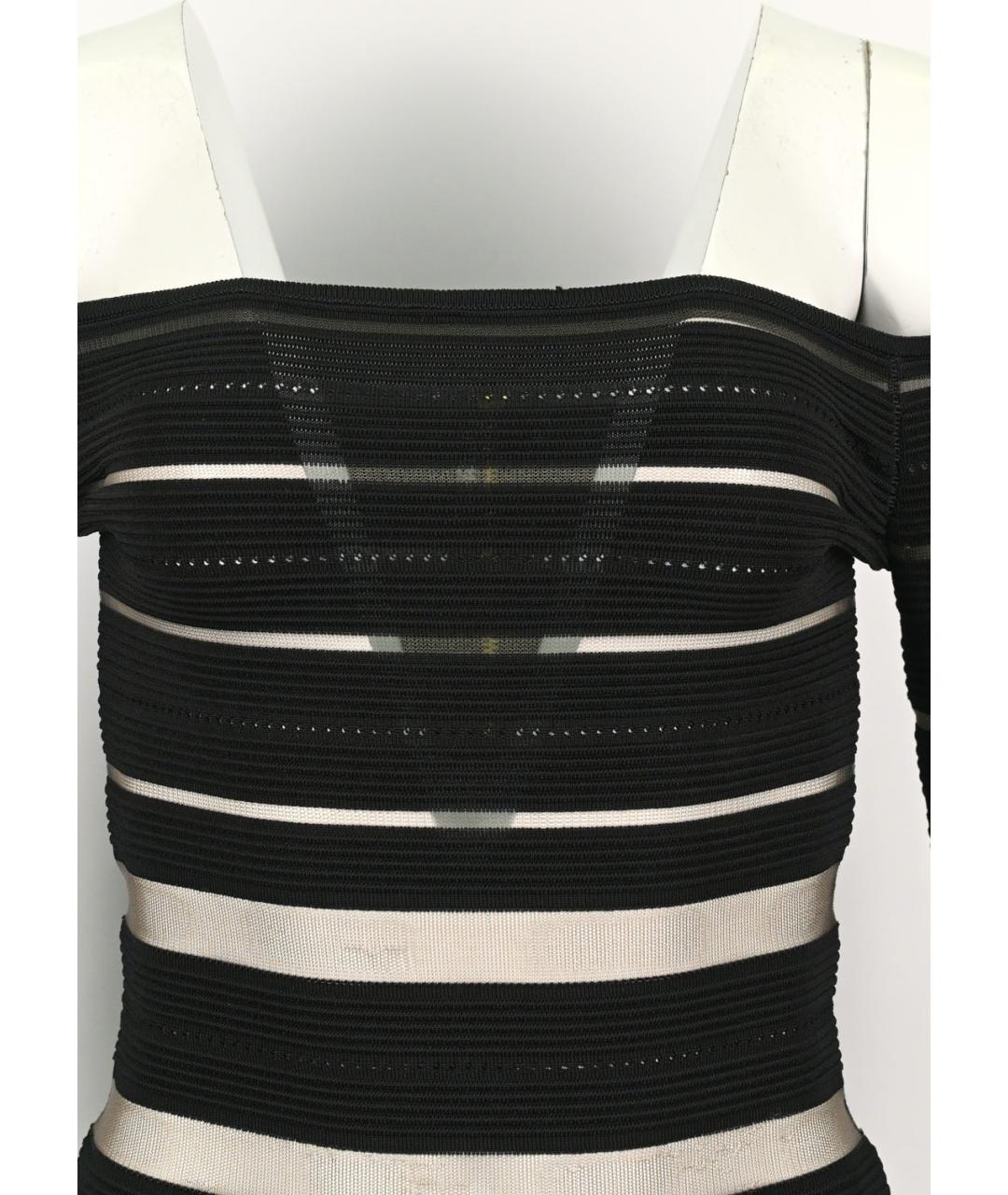 BALMAIN Черное вискозное повседневное платье, фото 4