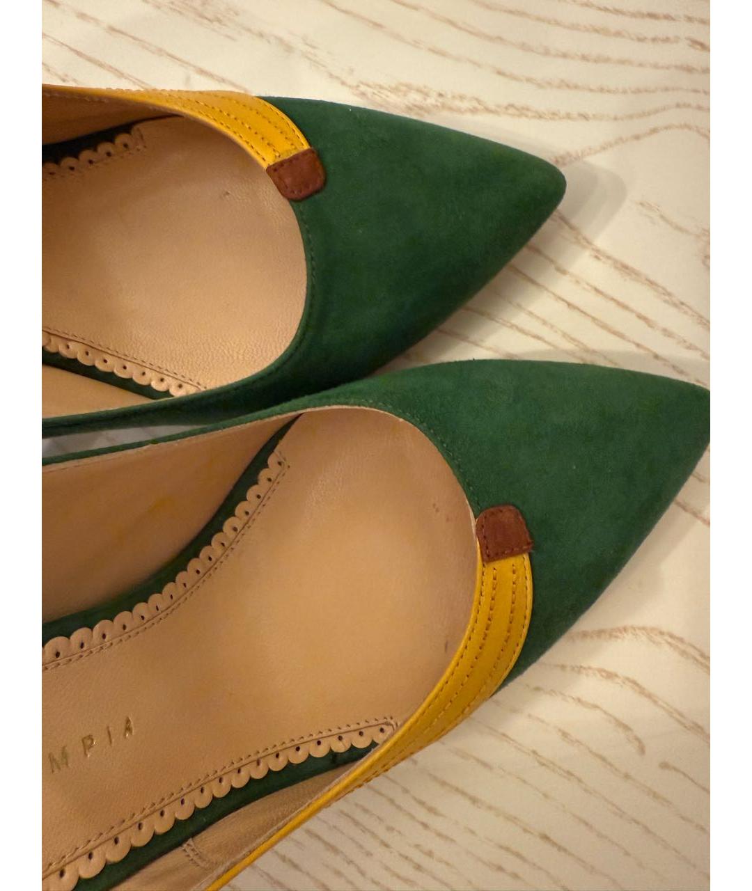CHARLOTTE OLYMPIA Зеленые туфли, фото 6