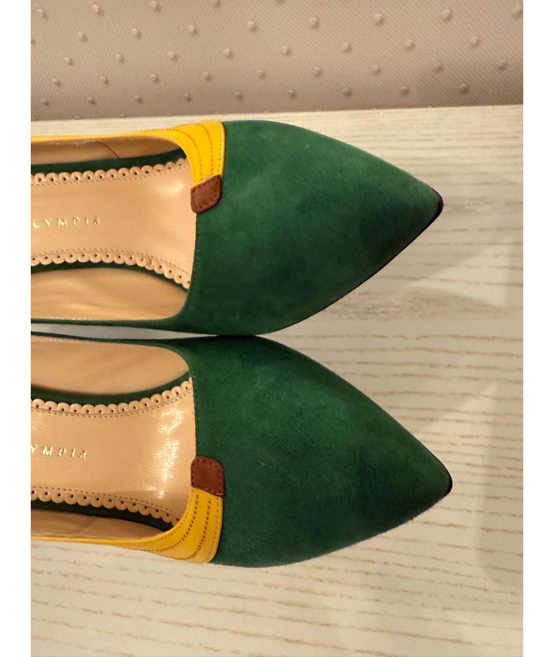 CHARLOTTE OLYMPIA Зеленые туфли, фото 3