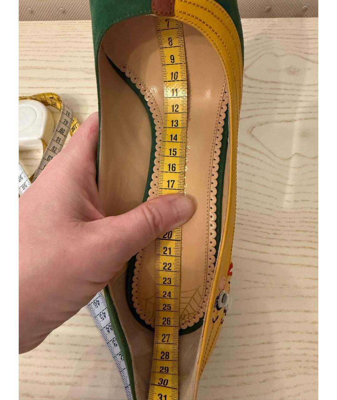 CHARLOTTE OLYMPIA Зеленые туфли, фото 8