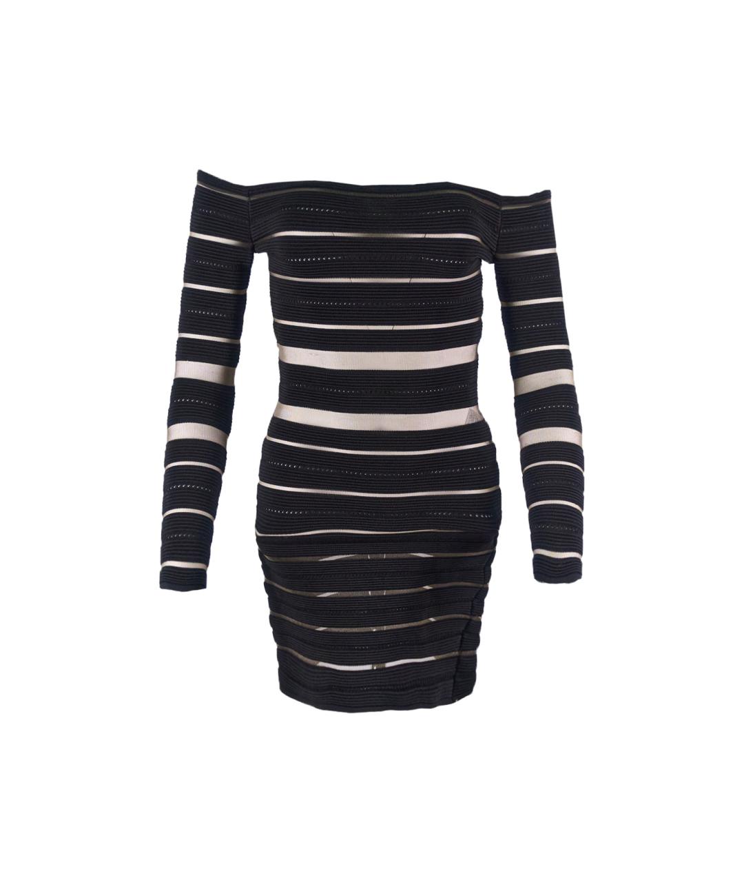 BALMAIN Черное вискозное повседневное платье, фото 6