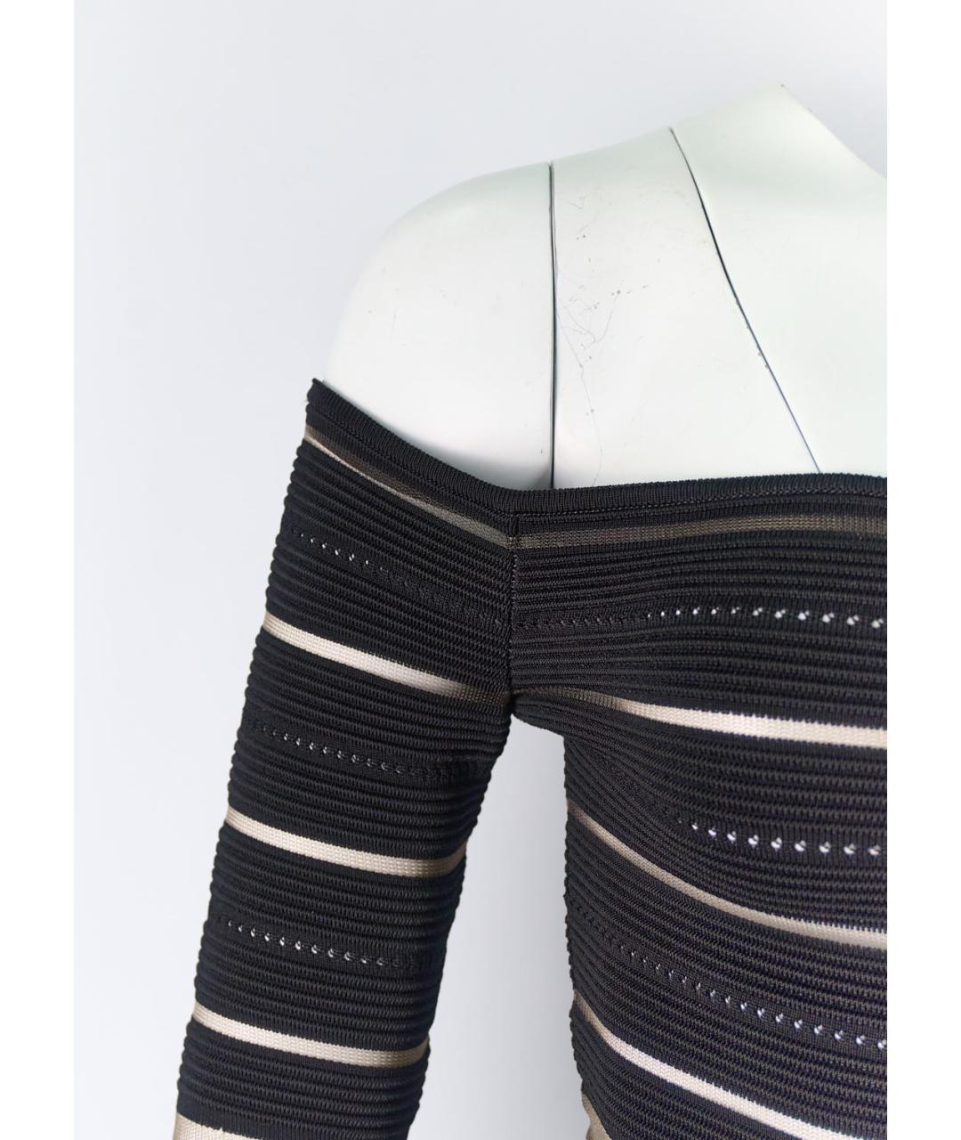 BALMAIN Черное вискозное повседневное платье, фото 2