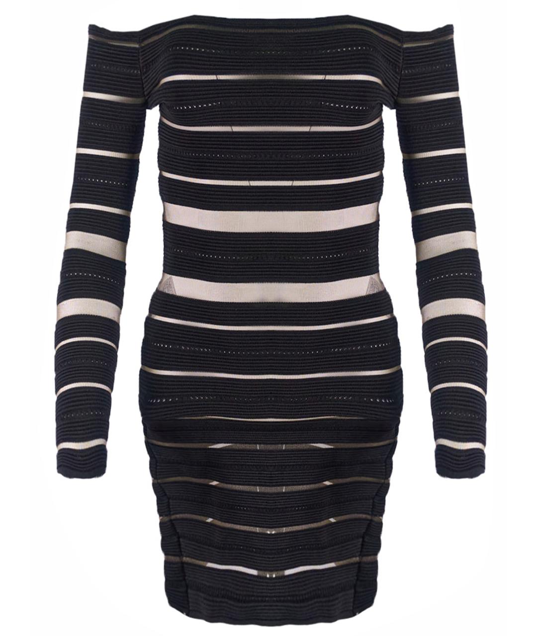 BALMAIN Черное вискозное повседневное платье, фото 1