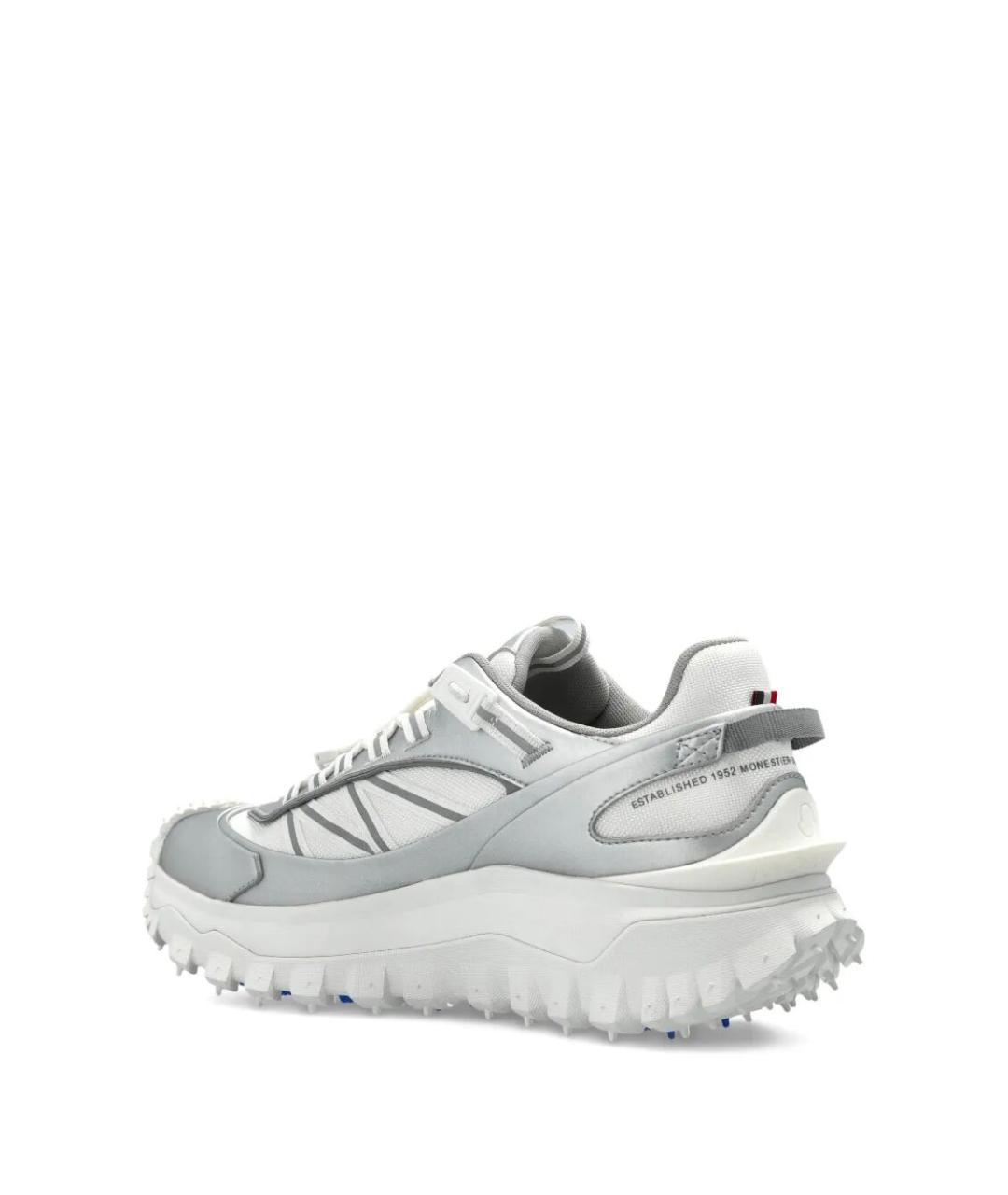 MONCLER Серебряные низкие кроссовки / кеды, фото 3