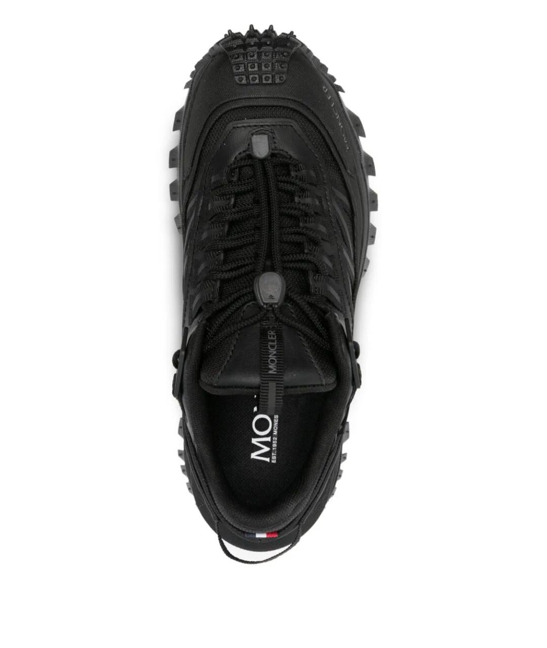 MONCLER Черные синтетические кроссовки, фото 4
