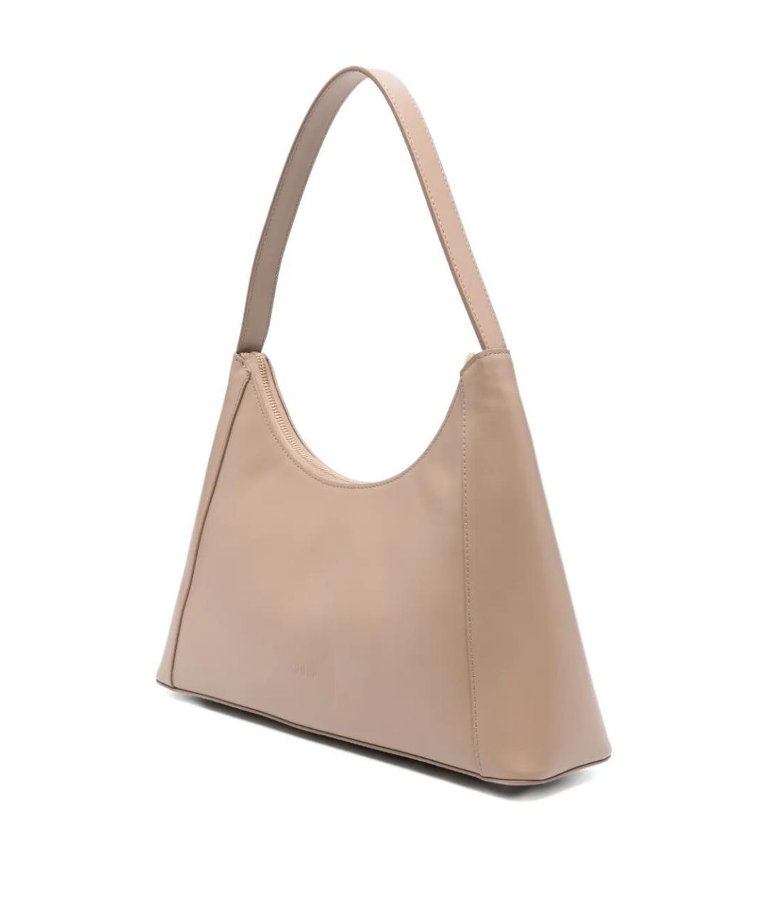 FURLA Бежевая кожаная сумка через плечо, фото 2