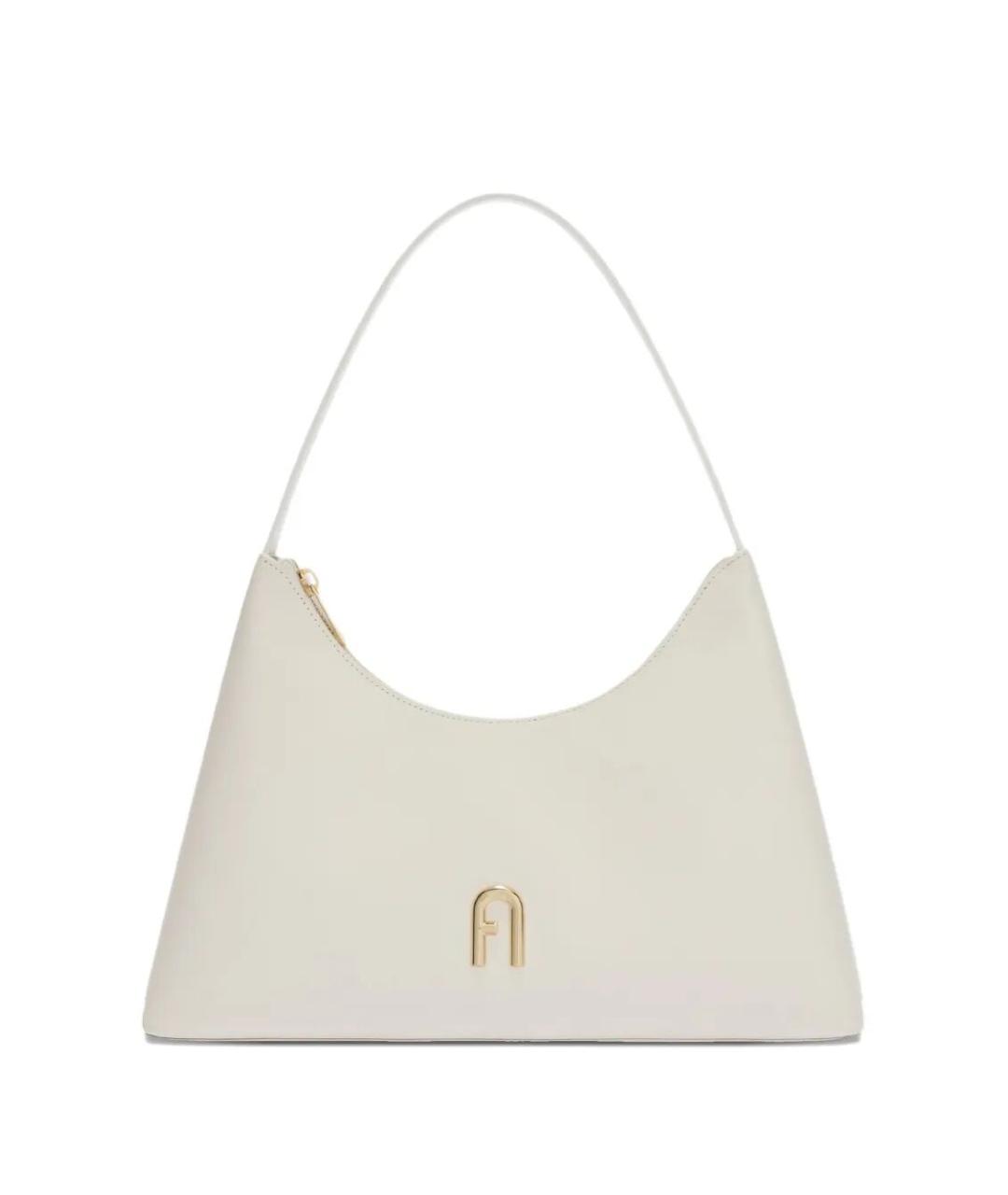 FURLA Бежевая кожаная сумка через плечо, фото 1