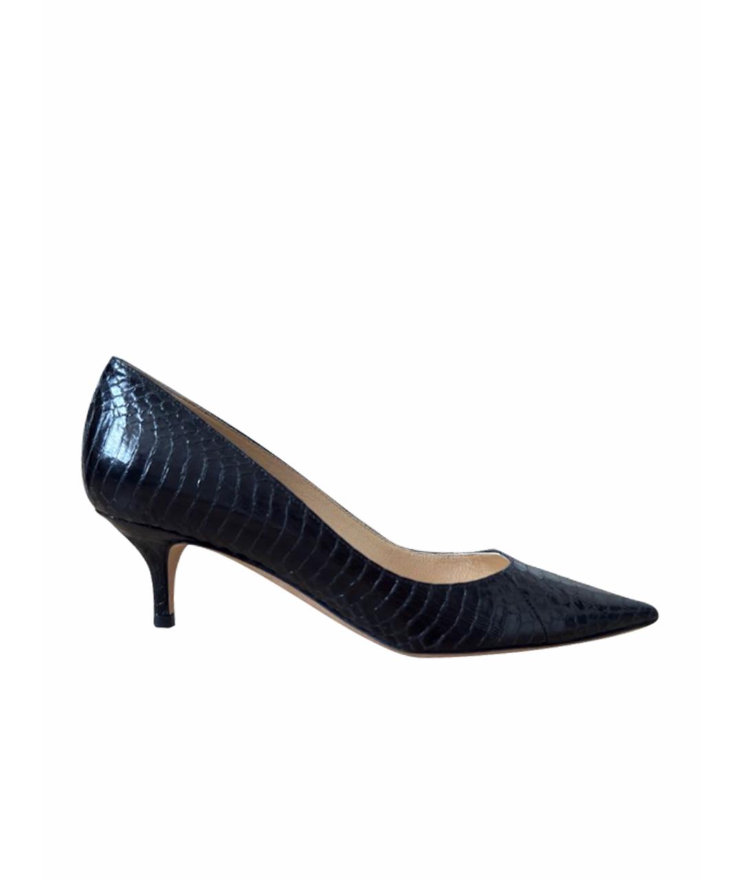 JIMMY CHOO Черные кожаные туфли, фото 1