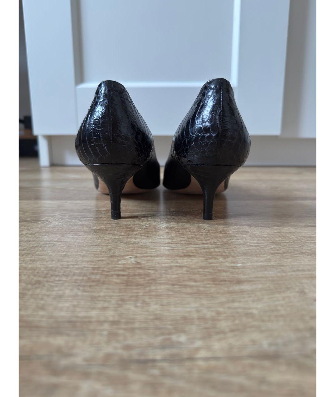 JIMMY CHOO Черные кожаные туфли, фото 4