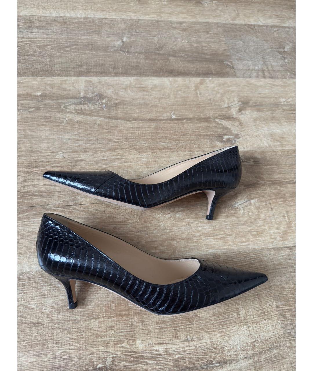 JIMMY CHOO Черные кожаные туфли, фото 5
