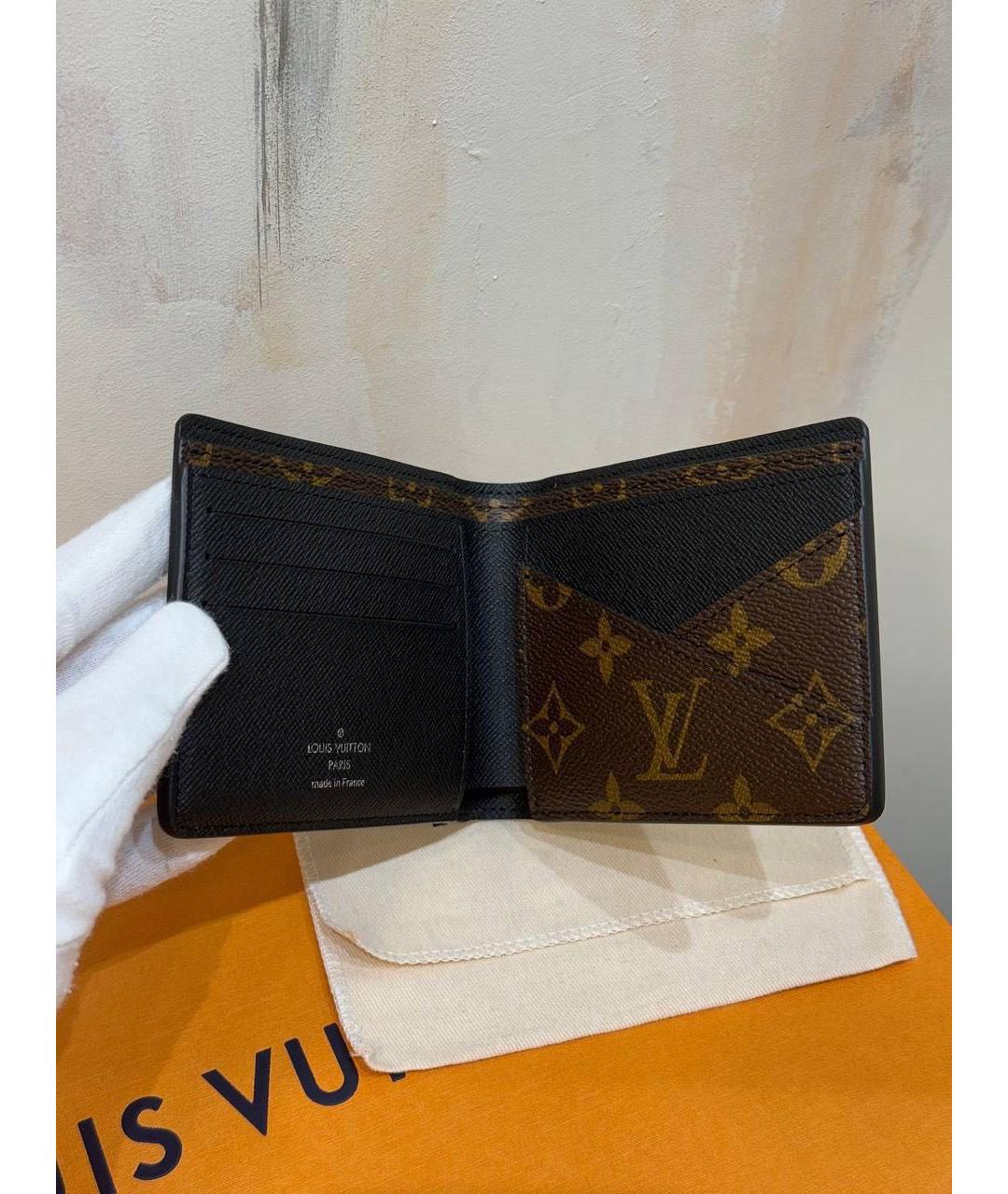 LOUIS VUITTON Коричневый кошелек, фото 3