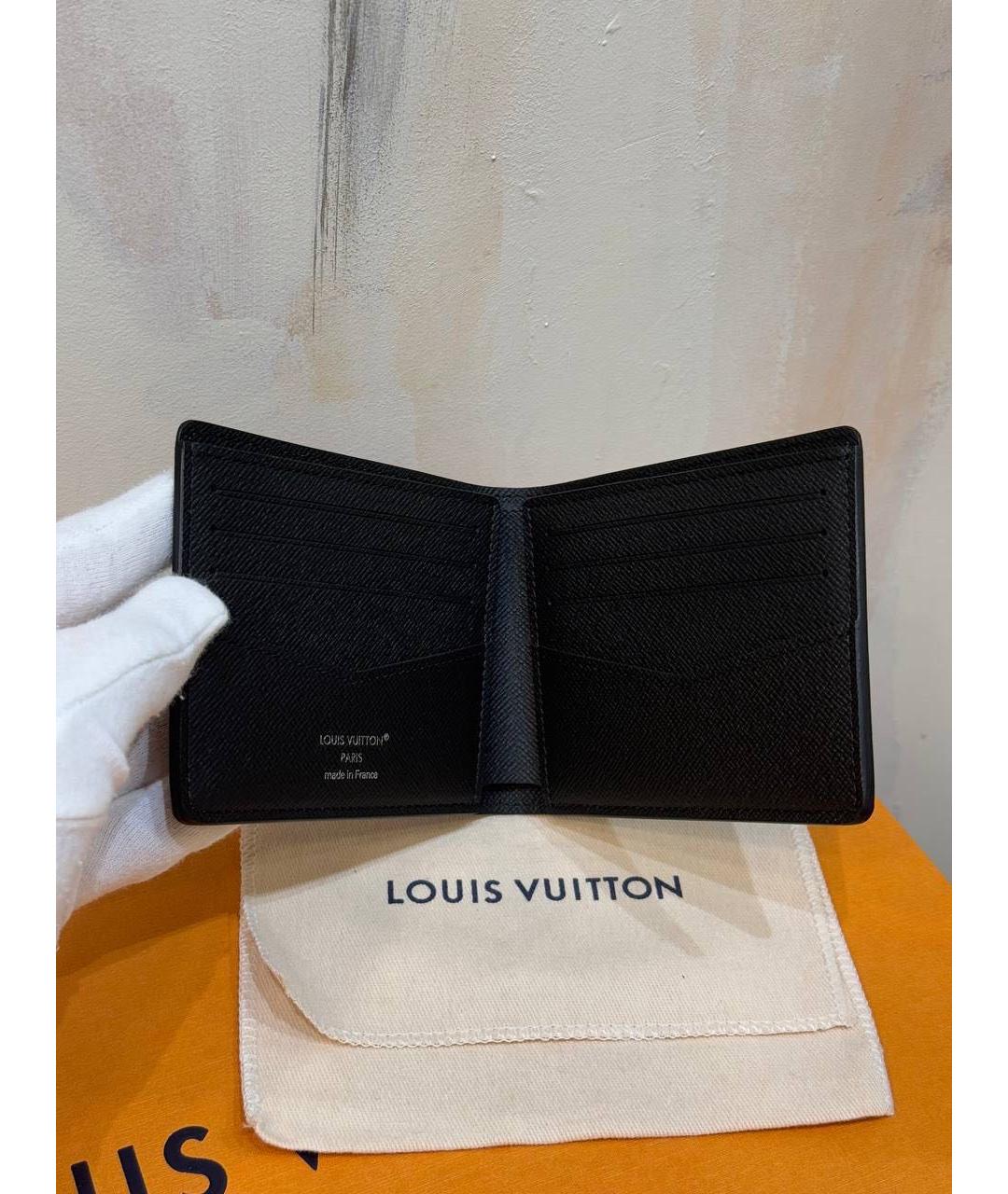 LOUIS VUITTON Антрацитовый кошелек, фото 3