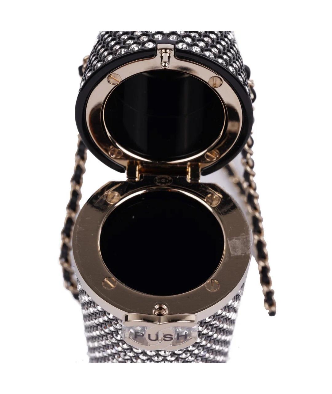 CHANEL Серебряная деним сумка через плечо, фото 6