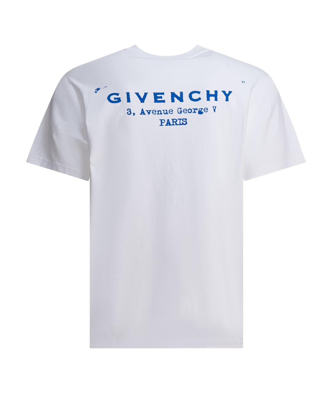 GIVENCHY Белая хлопковая футболка, фото 2