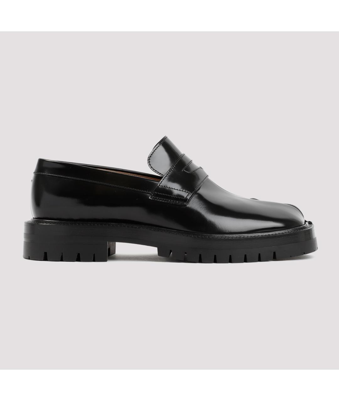 MAISON MARGIELA Черные лоферы из лакированной кожи, фото 2