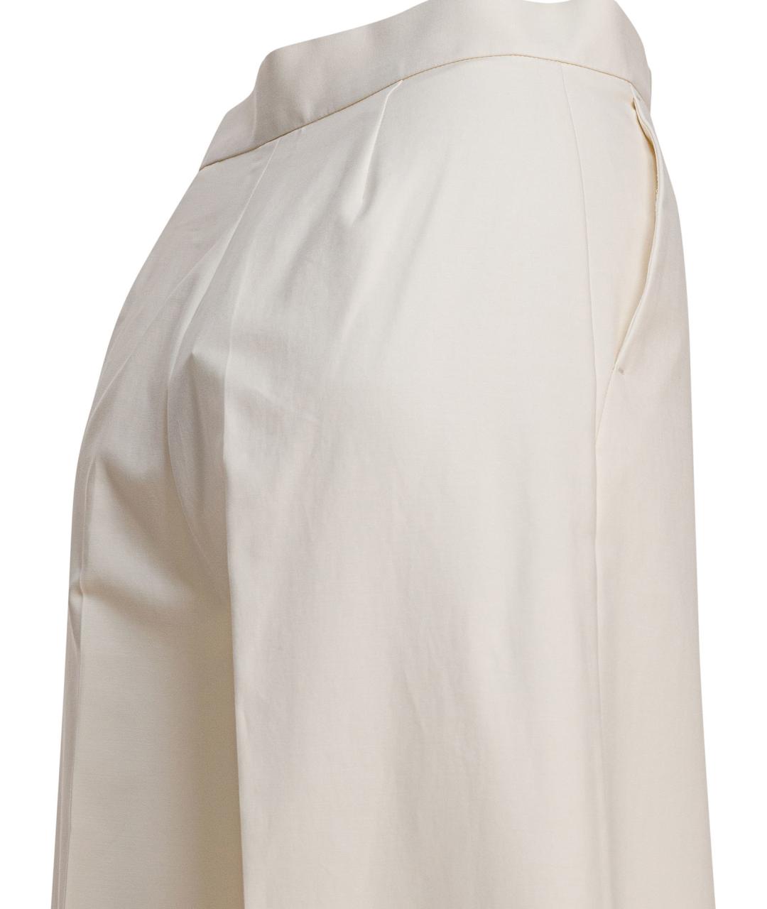 MAX MARA Белые прямые брюки, фото 4