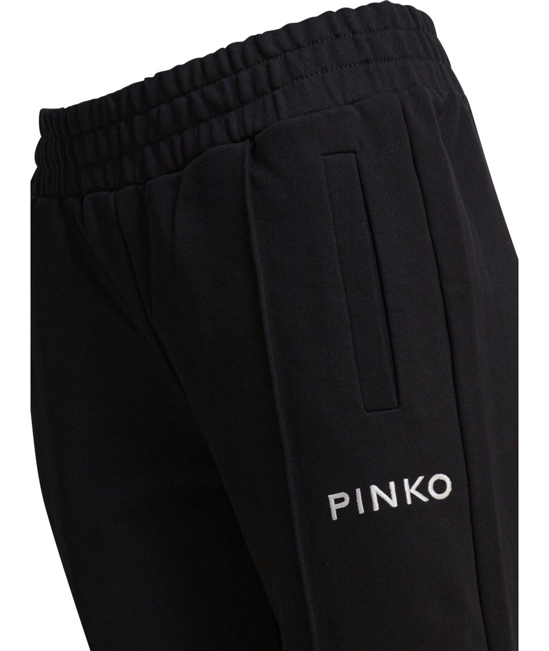 PINKO Черные прямые брюки, фото 4
