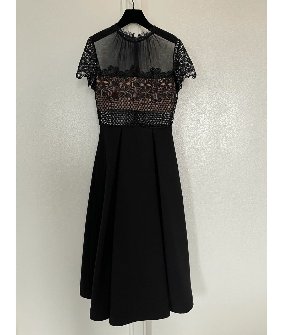 SELF-PORTRAIT Черное кружевное коктейльное платье, фото 2
