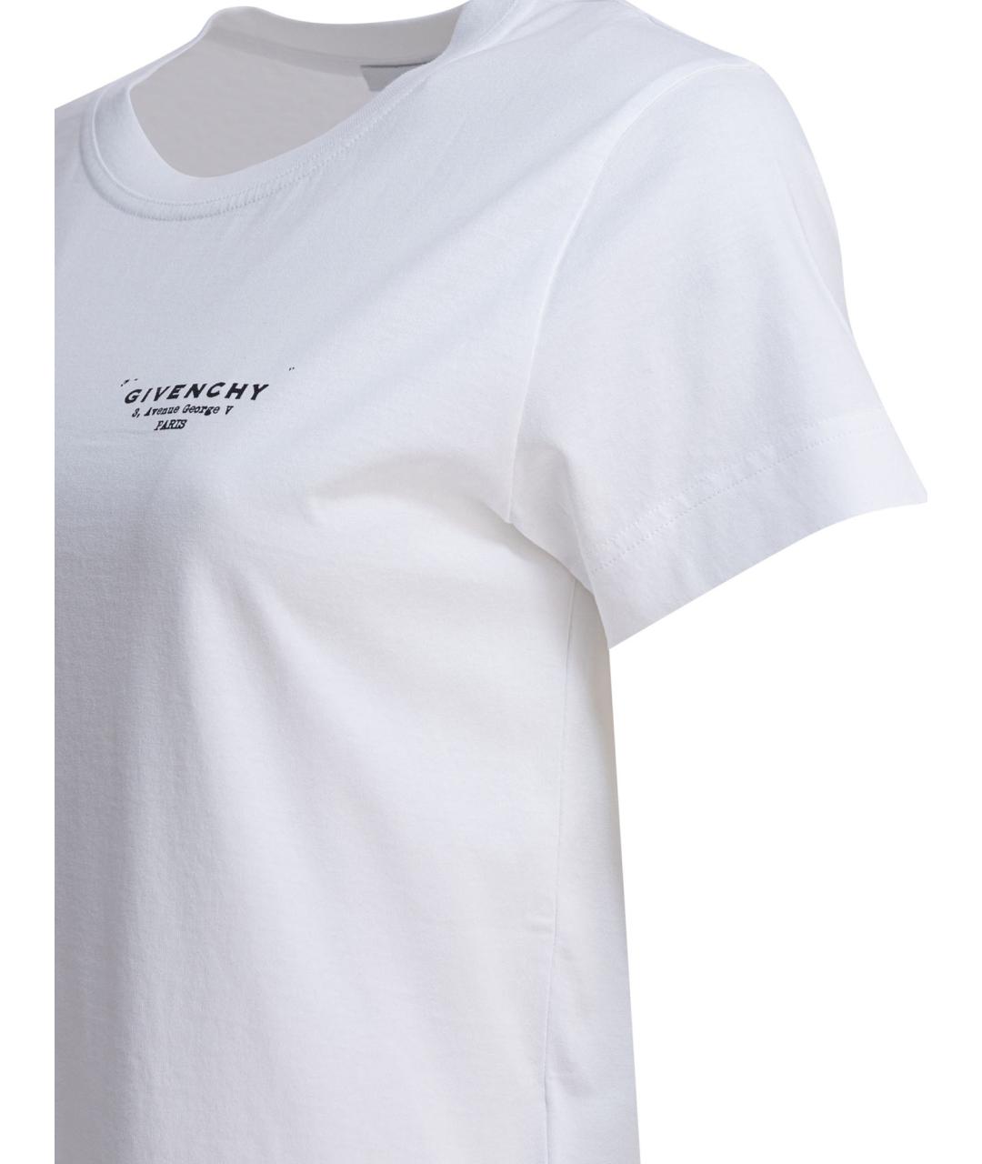 GIVENCHY Белая хлопковая футболка, фото 4