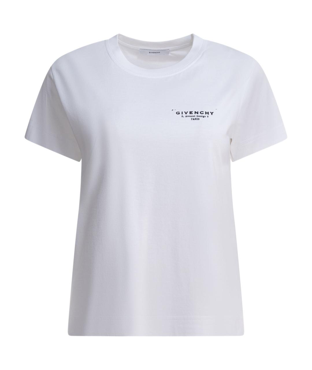 GIVENCHY Белая хлопковая футболка, фото 1