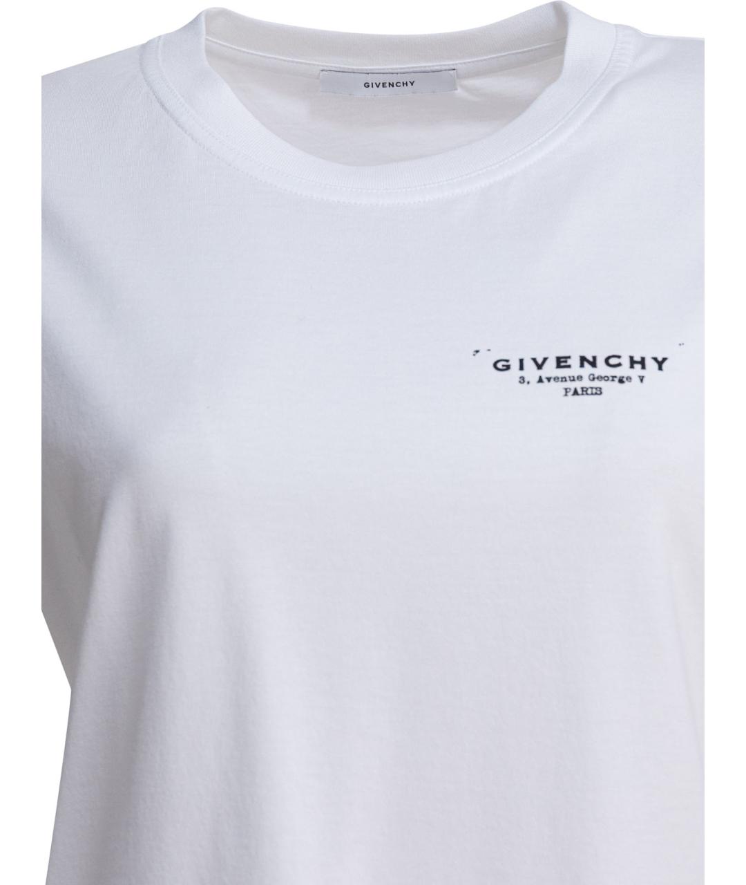 GIVENCHY Белая хлопковая футболка, фото 3