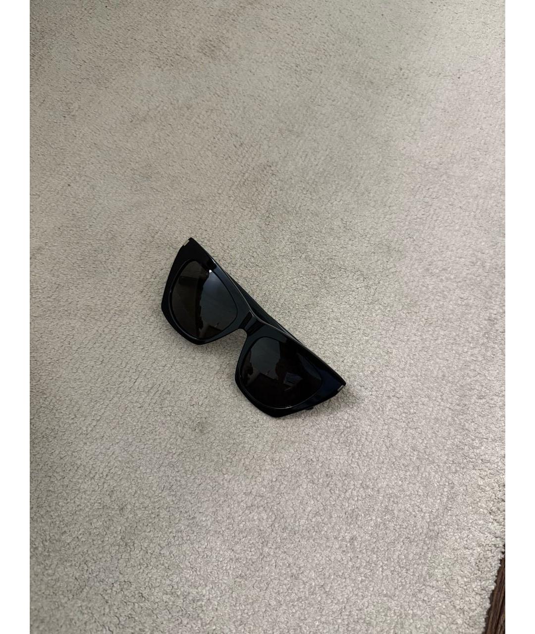 SAINT LAURENT Черные пластиковые солнцезащитные очки, фото 6