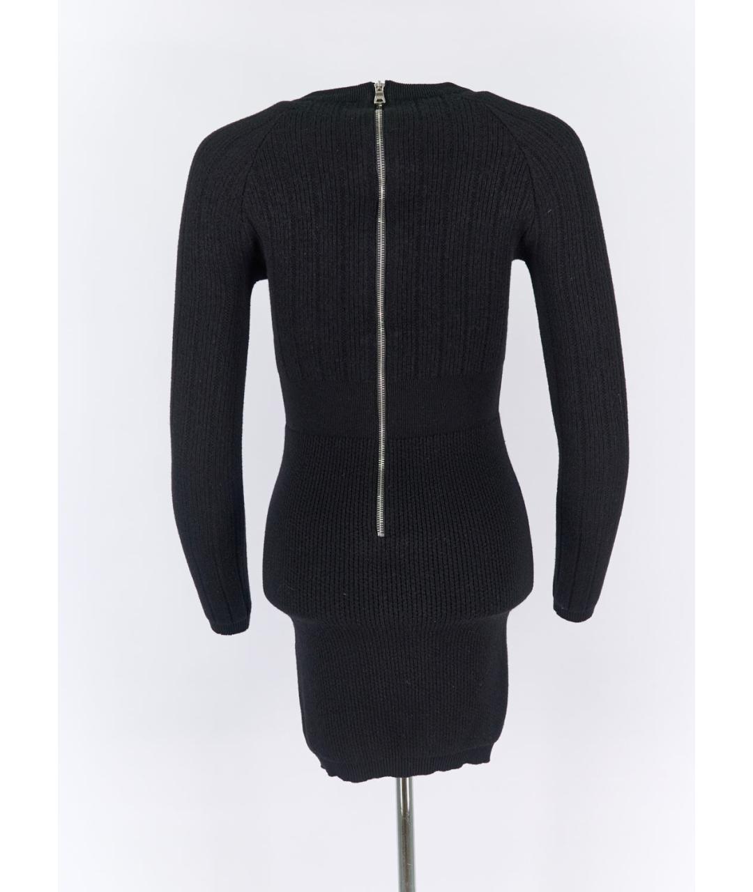 BALMAIN Черное шерстяное повседневное платье, фото 5