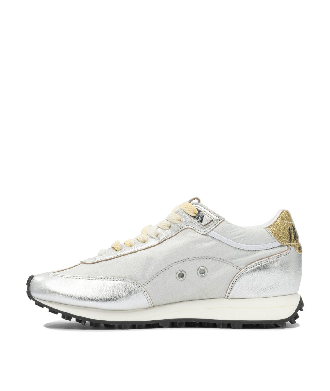 GOLDEN GOOSE DELUXE BRAND Серебряные синтетические кроссовки, фото 3
