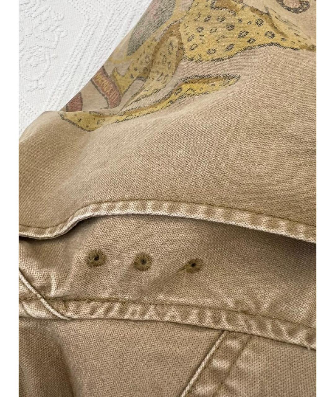 RALPH LAUREN Коричневая хлопковая куртка, фото 4