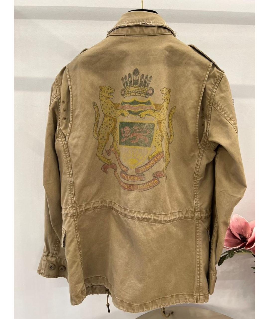 RALPH LAUREN Коричневая хлопковая куртка, фото 2