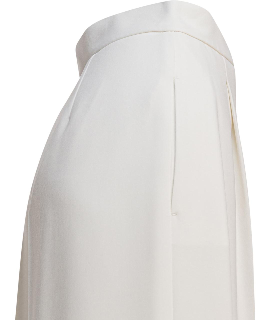 MAX MARA Белые прямые брюки, фото 4