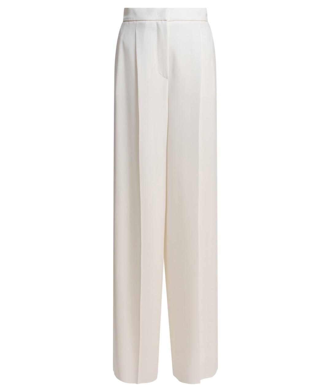 MAX MARA Белые прямые брюки, фото 1