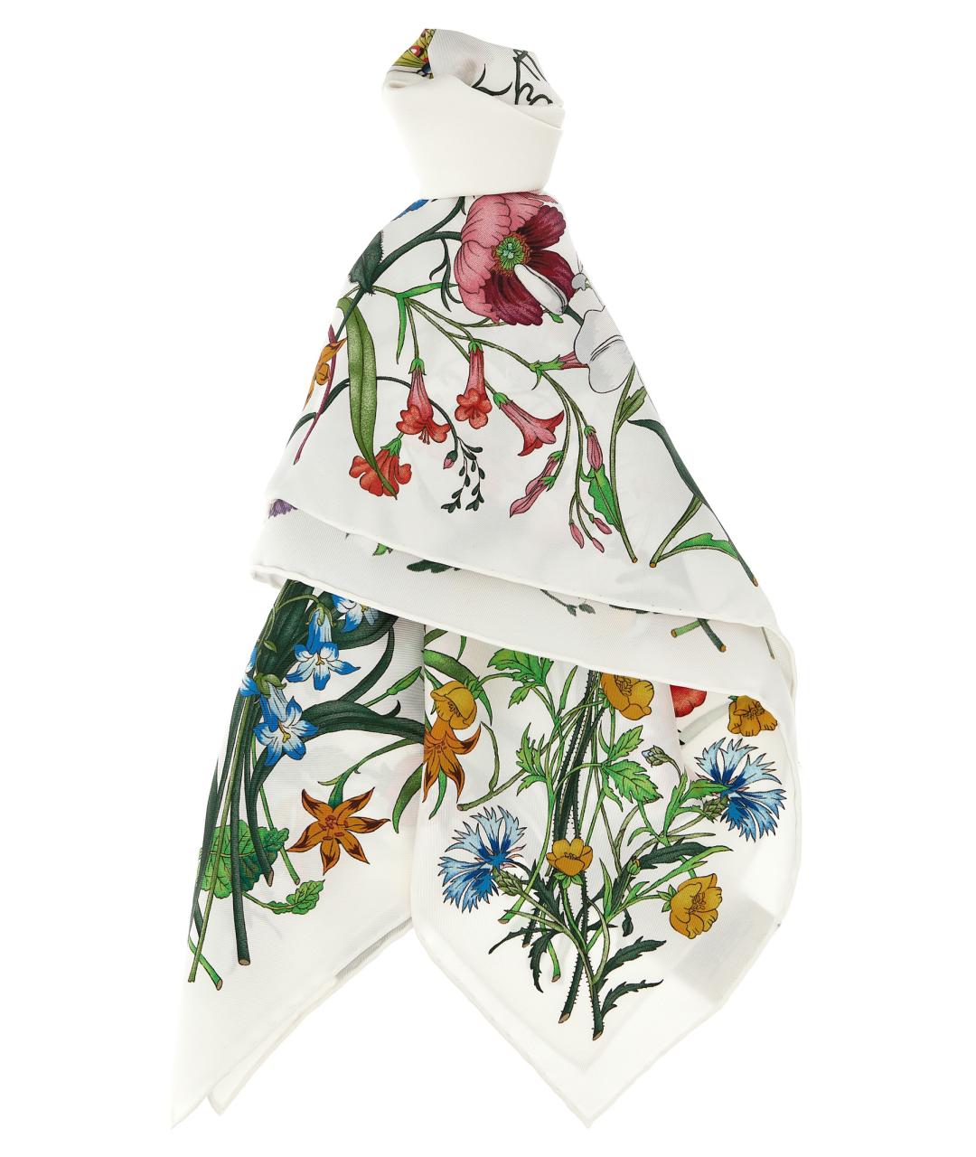 GUCCI Мульти шелковый шарф, фото 1