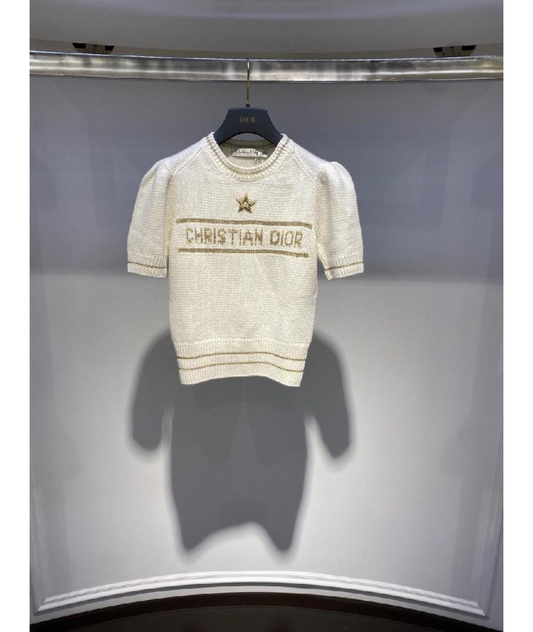 CHRISTIAN DIOR Белый джемпер / свитер, фото 2