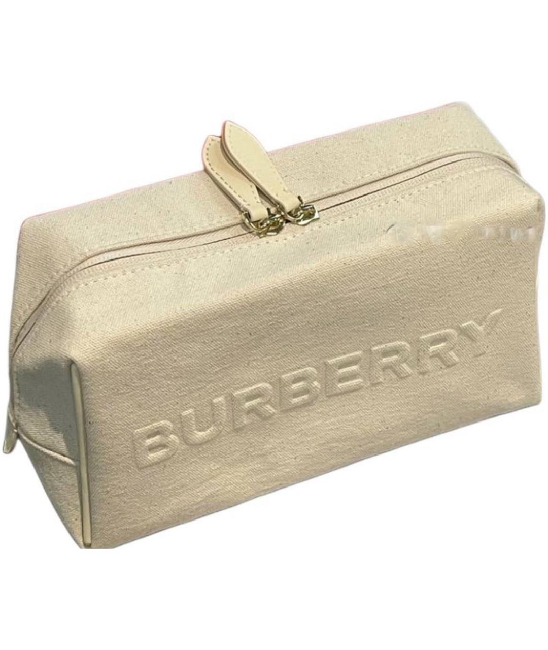 BURBERRY Бежевая косметичка, фото 1