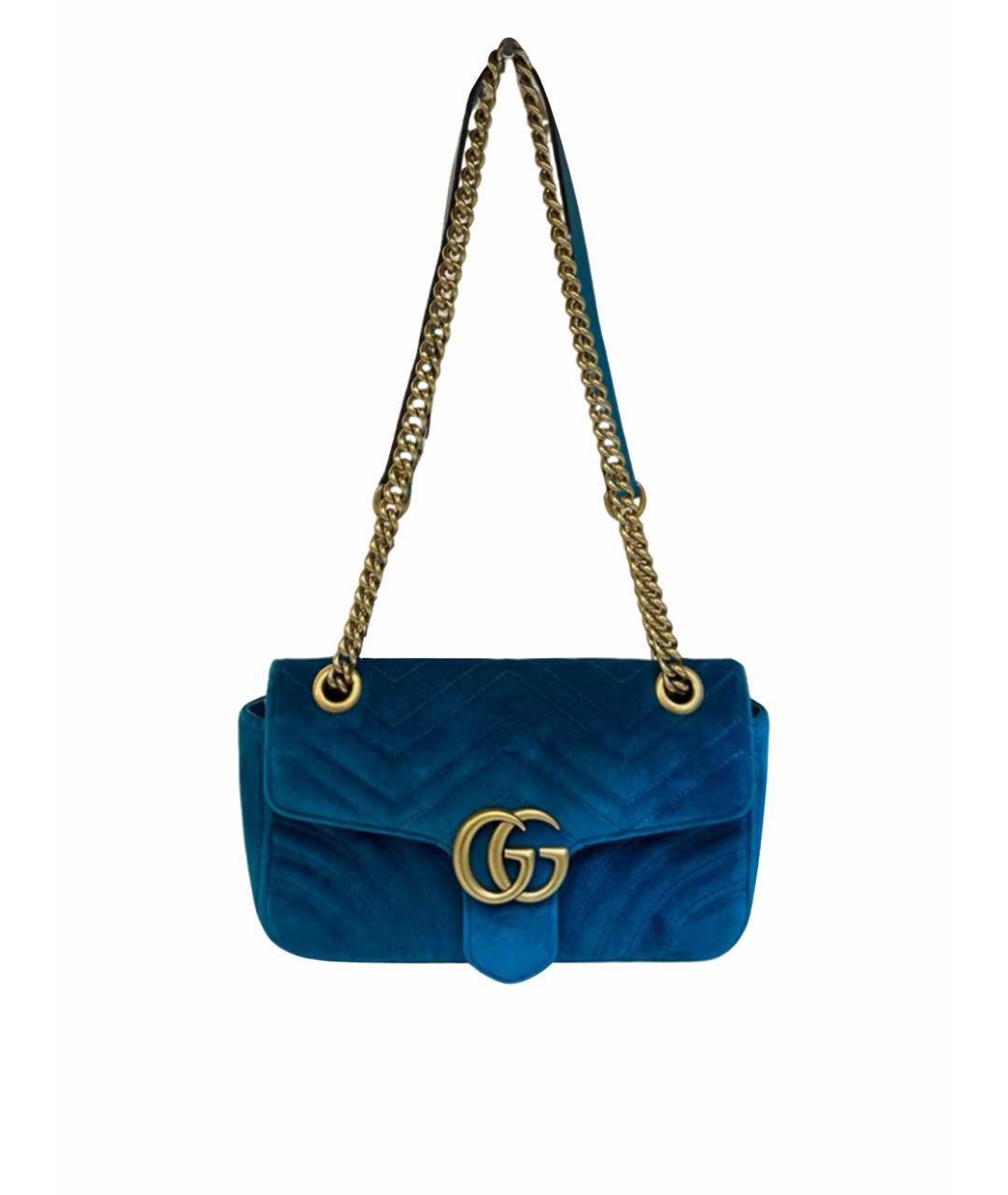 GUCCI Голубая сумка через плечо, фото 1